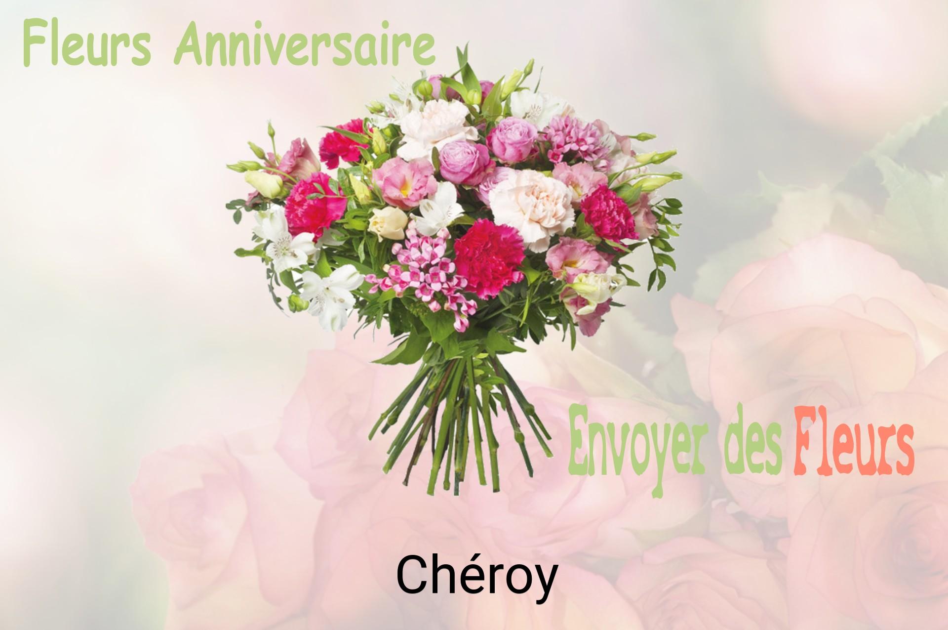 Bouquet de fleurs d’anniversaire livré à Chéroy